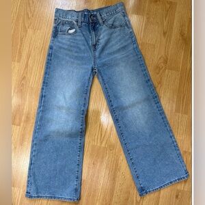 Old Navy Girls Size 10 High Rise Baggy Wide Leg Jeans